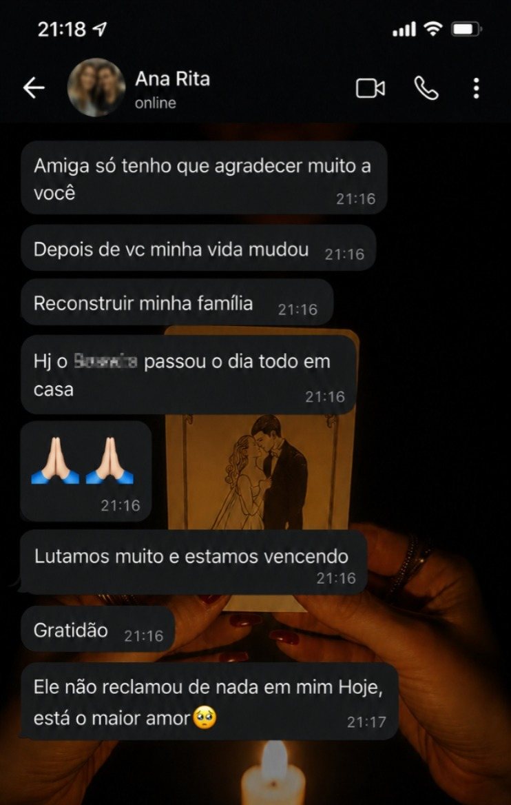 Print de conversa mostrando o retorno